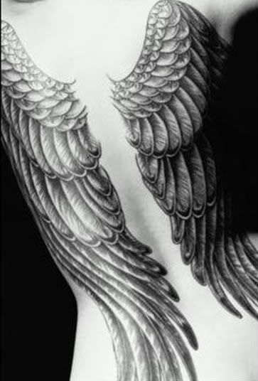 tattoos of angel wings. pictures angel wings tattoos