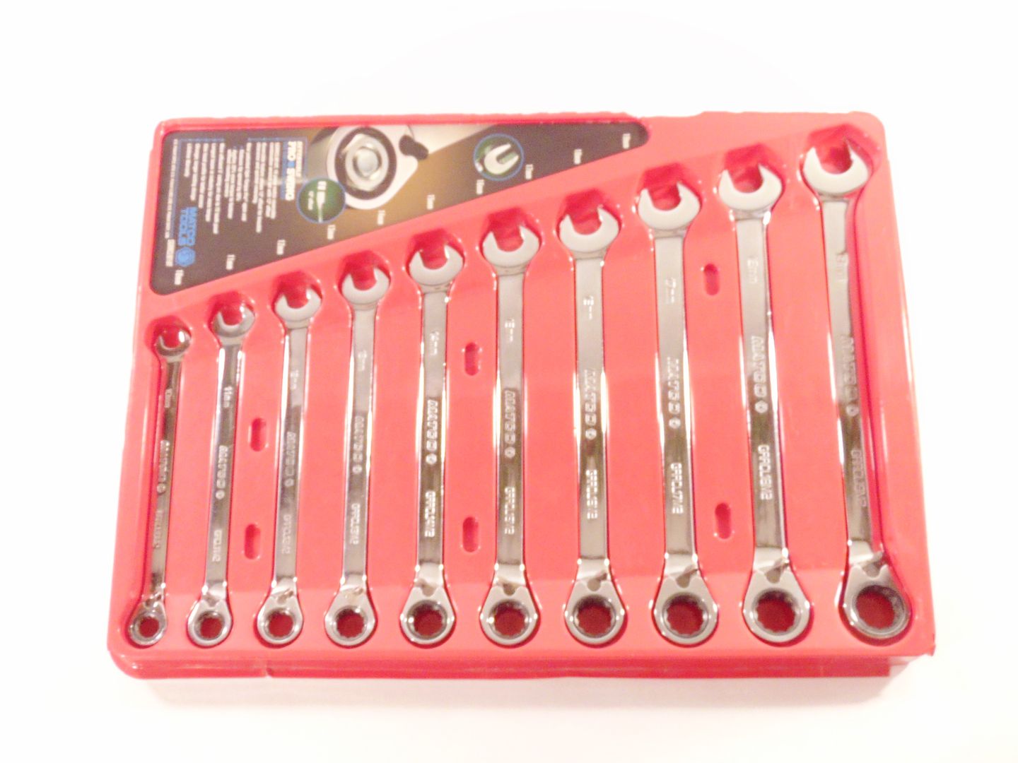 Matco 10pc Tool Reversible Ratchet Metric Wrench Set Box End 1019mm