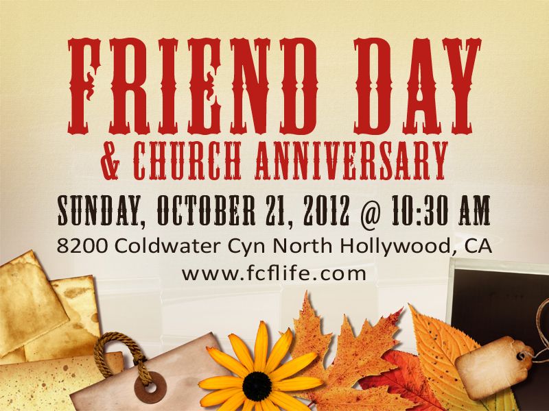 Church Friend Day