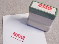 "REVISED" Stamp
