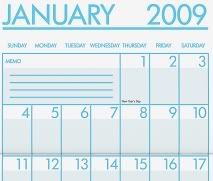 Jan 2009 Calendar