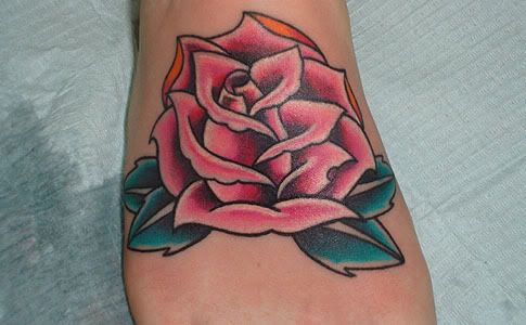 foot tattoo ideas. heart foot tattoo designs.