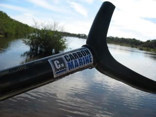 The push poles are assembled by Carbon Marine
