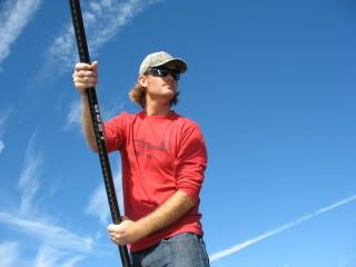 This pole has a nice feel and works great