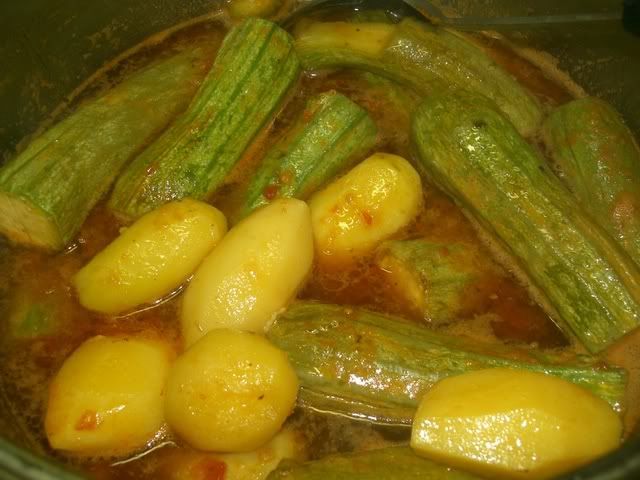 courgette and potato stew