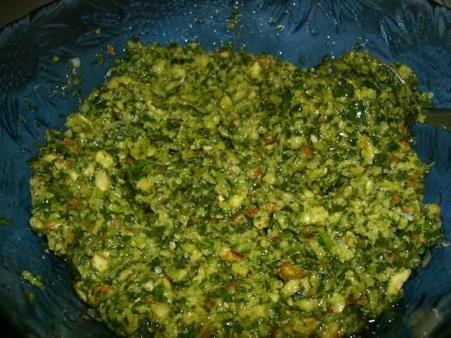 purslane rocket pesto