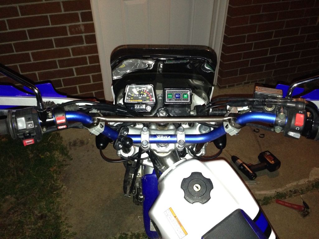 aftermarket handlebars, throttle cables short, advice? TW200 Forum