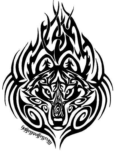 Bilder of Cherry Tree Tattoos · tribal tatoo bilder · Lone Wolf Tattoo