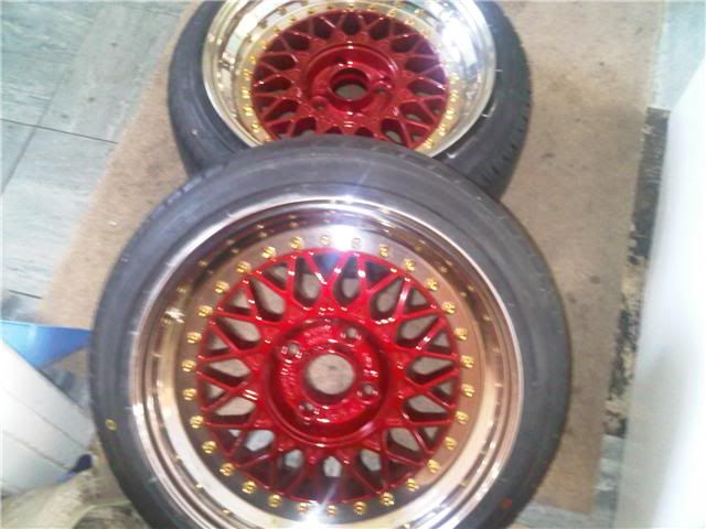 There BBS RM 012 4x100 15 fronts 75 rears 85