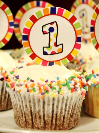 first birthday party, colorful birthday party