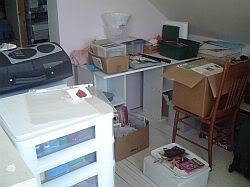 organizing scrapbook room 1