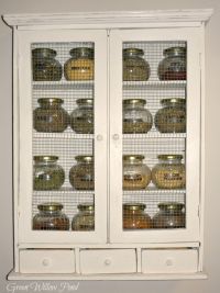 Farmhouse Spice Cabinet