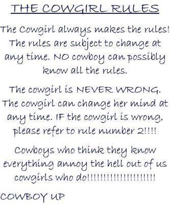 cowgirl rules Pictures, Images and Photos