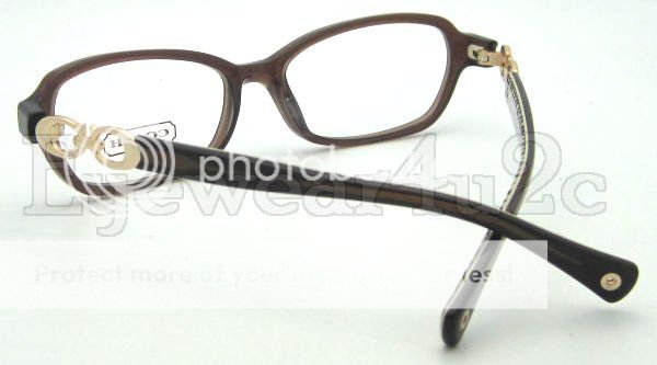 New Authentic Coach HC 6017 Vanessa 5059 Brown RX Able Eyewear 52mm