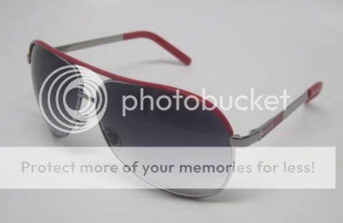 AUTHENTIC GUCCI 1827 S NIVJJ RUTHENIUM / RED SUNGLASSES  