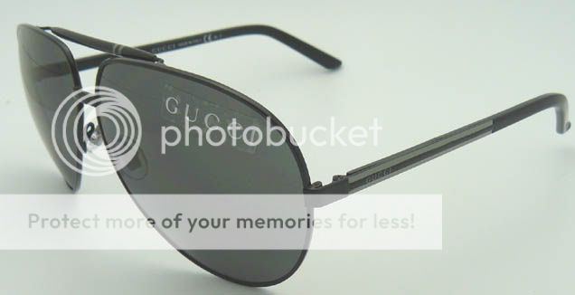 NEW GUCCI GG 1933/S BKSR6 BLACK AVIATOR SUNGLASSES  