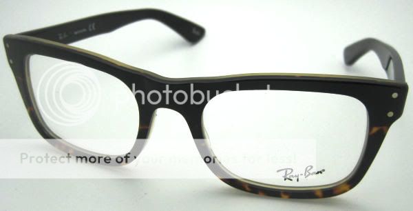 NEW RAYBAN RX 5227 5028 BLACK EYEGLASS RX FRAME 52mm WITH READING +1 