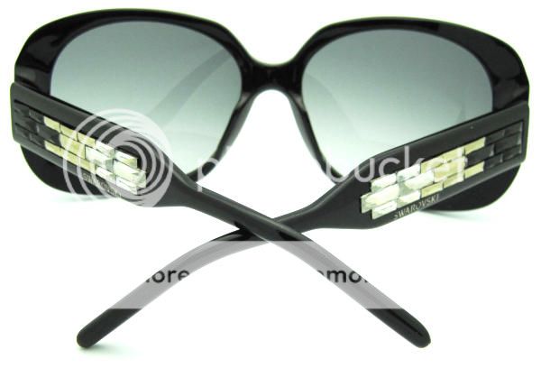 NEW AUTHENTIC SWAROVSKI AVA SW 8 SW8 BLACK 01B SUNGLASSES **  