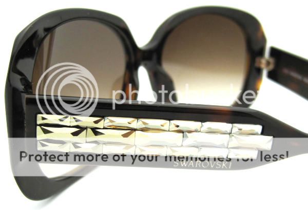 NEW AUTHENTIC SWAROVSKI AVA SW 8 SW8 HAVANA 52F SUNGLASSES **  