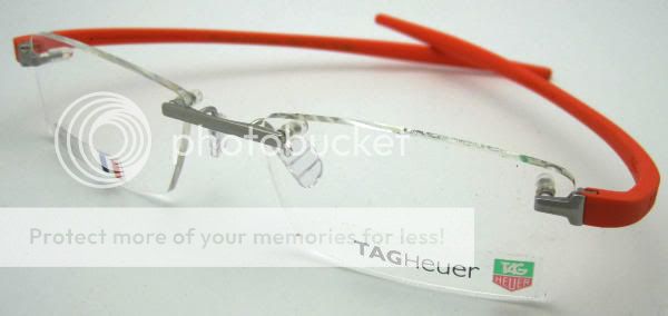 NEW TAG HEUER TH 3743 012 ORANGE EYEWEAR RX ABLE FRAME **  