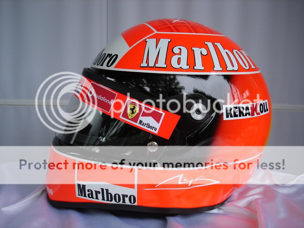 MICHAEL SCHUMACHER 2002 F1 REPLICA HELMET FULL SIZE  