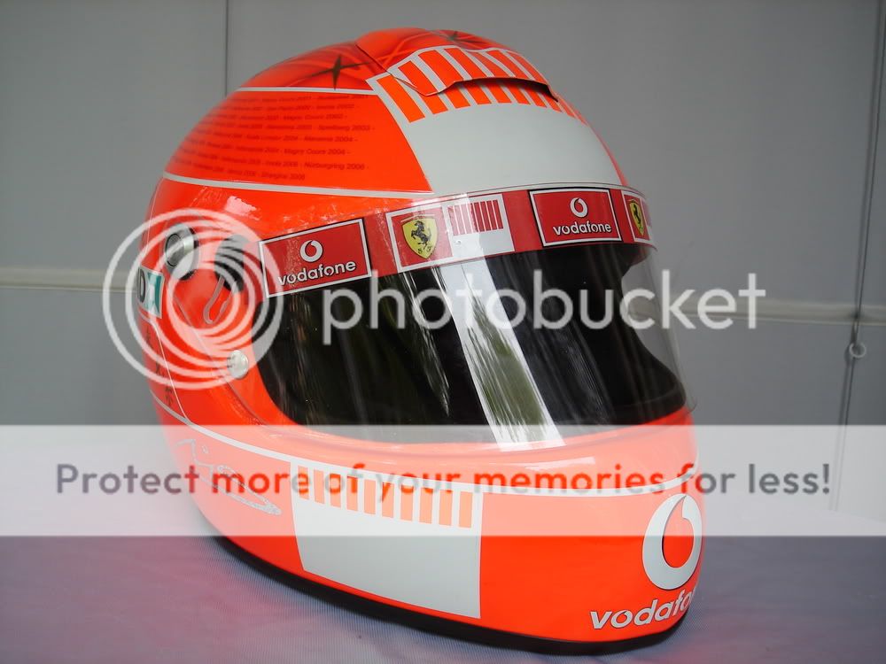 PLEASE CHECK OUR LISTINGS TO SEE MORE HELMETS OF THIS DRIVER, IF THE 