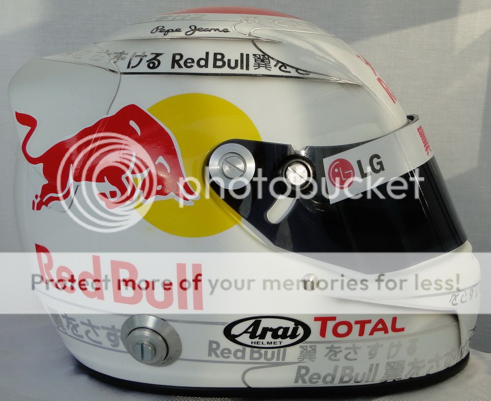 REPRODUCCIÓN 2010 DEL CASCO DE SEBASTIAN VETTEL JAPÓN SUZUKA F1