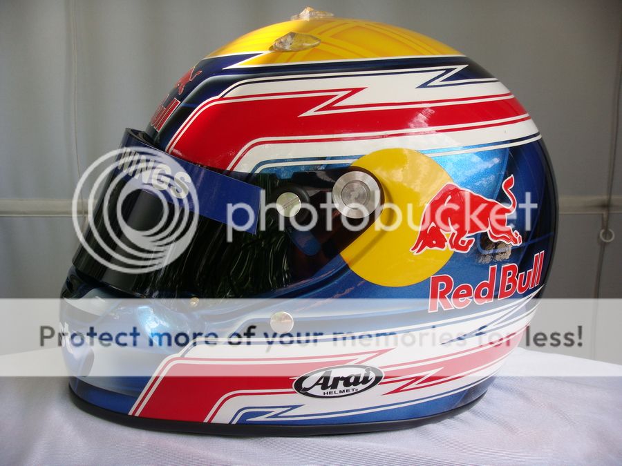 MARK WEBBER 2009 F1 REPLICA HELMET FULL SIZE HELM  