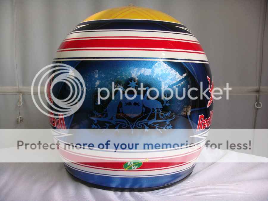 MARK WEBBER 2009 F1 REPLICA HELMET FULL SIZE HELM  