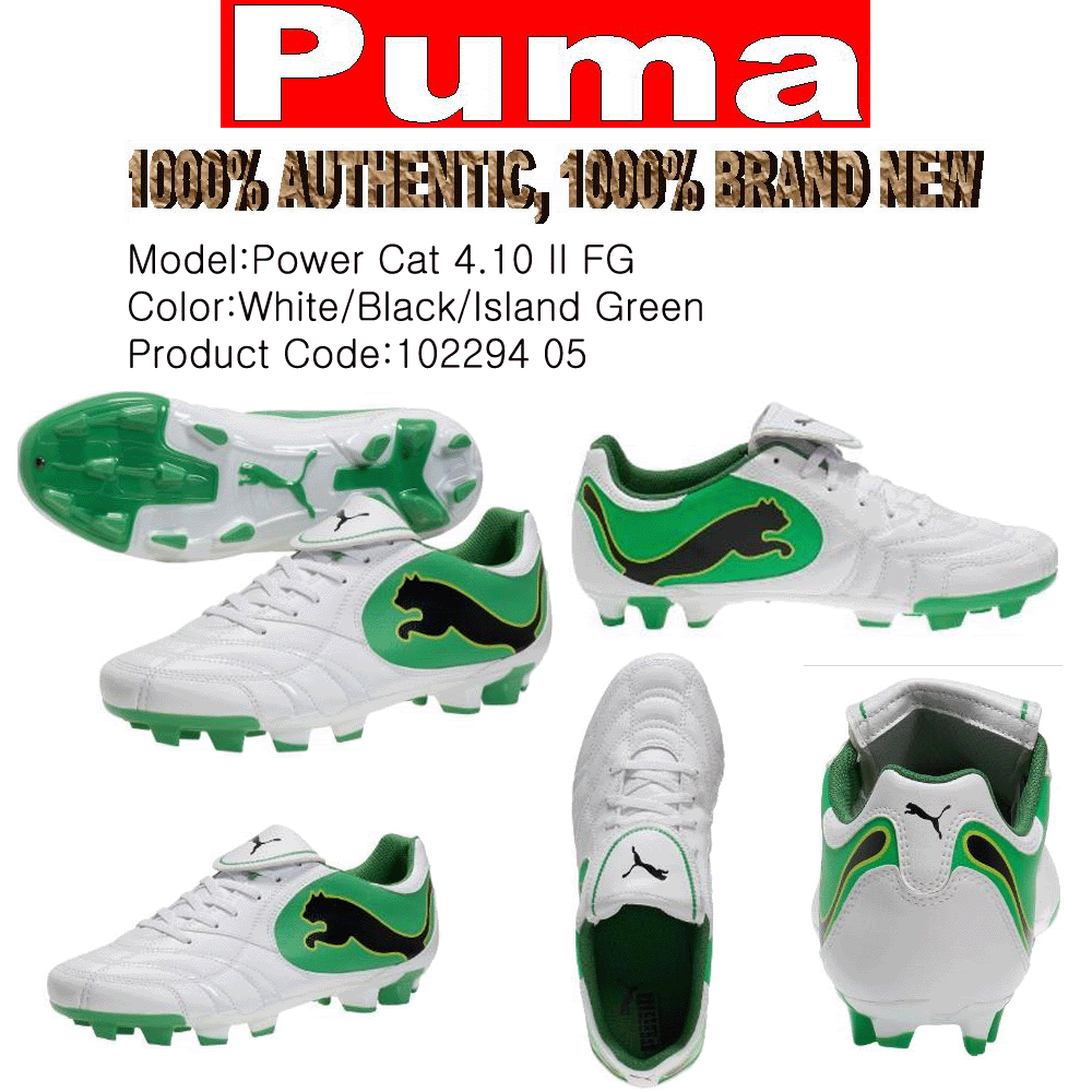 Puma Soccer Shoes Power Cat 4.10 II FG SIZE US(7.5~9.5)  