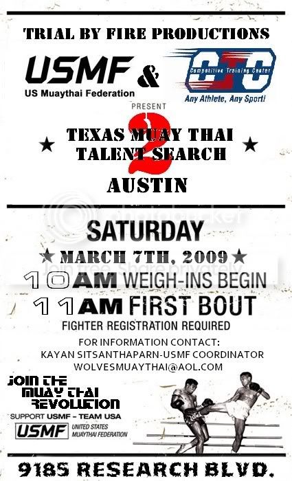 Texas Muay Thai Talent Search 2