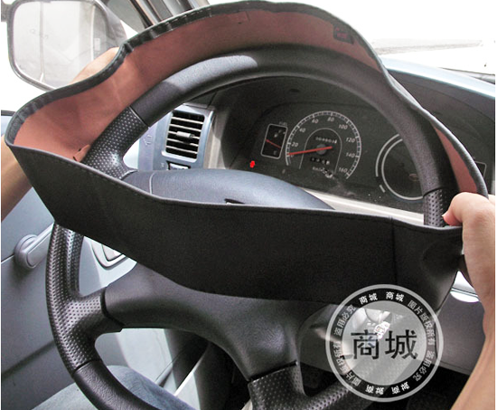 Leather Lace Up Steering Wheel Cover - www.inf-inet.com