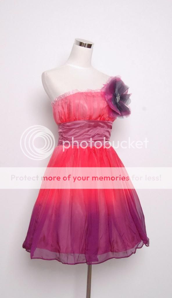 Betsey Johnson Ombre Teen Vogue Dress Sz 2 Watermelon  